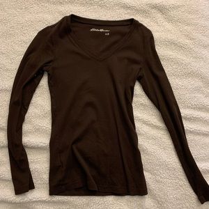 Long sleeve V neck